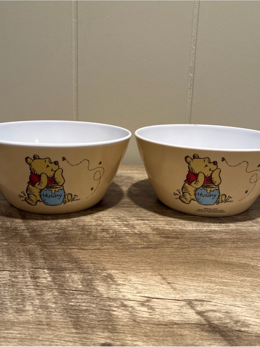Disney Winnie The Pooh Cereal Bowls Set Of 2 BPA Free NEW 2026